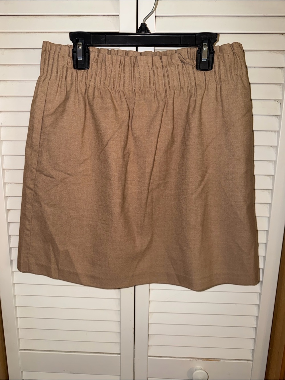 NEW:J. Crew Elastic Waist Camel Mini Skirt